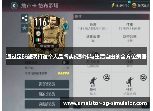 通过足球部落打造个人品牌实现赚钱与生活自由的全方位策略 通过足球部落打造个人品牌实现赚钱与生活自由的全方位策略